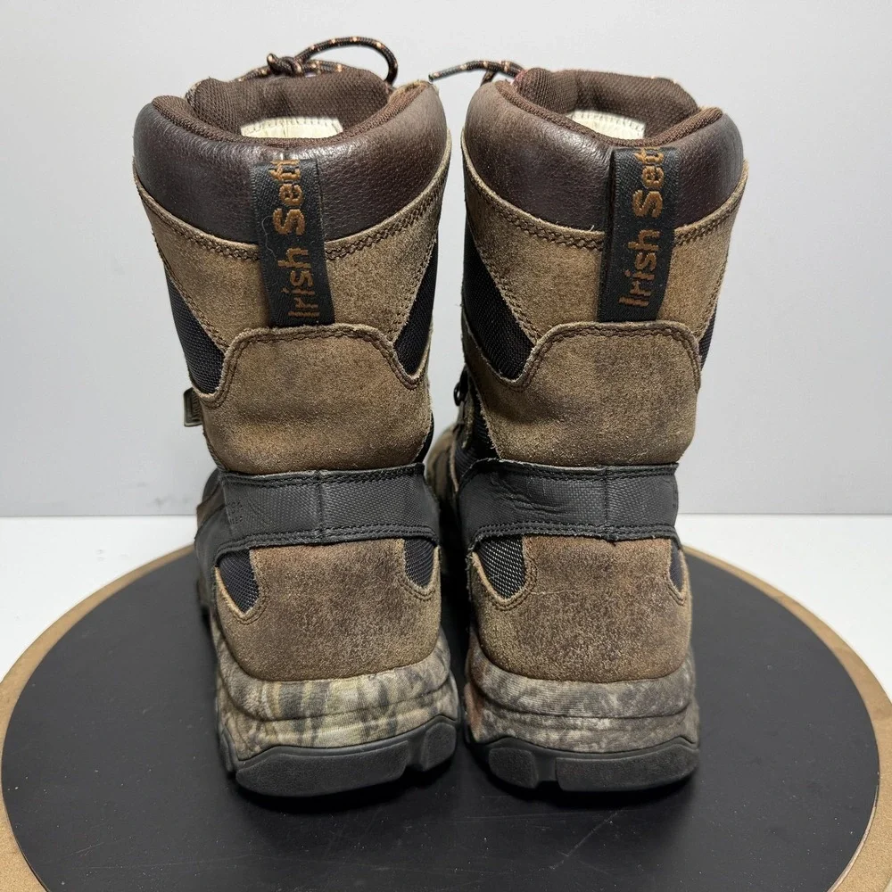 Red Wing Irish Setter Boots Men‎ Size 10.5 Brown Leather Camo Waterproof Hunting